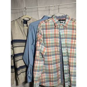 PREPPY CASUAL Mens shirts LOT Chaps/Nautica size M